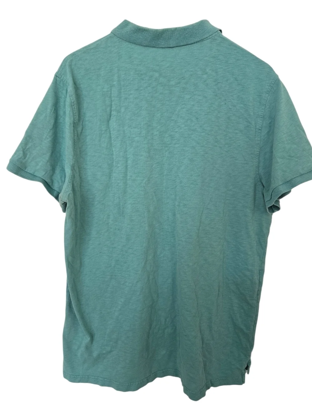 J.Crew Polo Shirt XL Teal Green 100% Cotton Classic Preppy Casual Short Sleeve